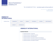 Tablet Screenshot of erbrecht-international.net